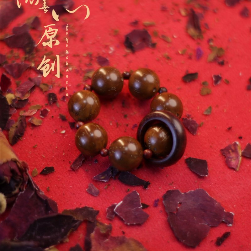 佛佑善心天然紫金鼠菩提手捻光珠盘玩绕指柔文玩佛珠念珠菩提子