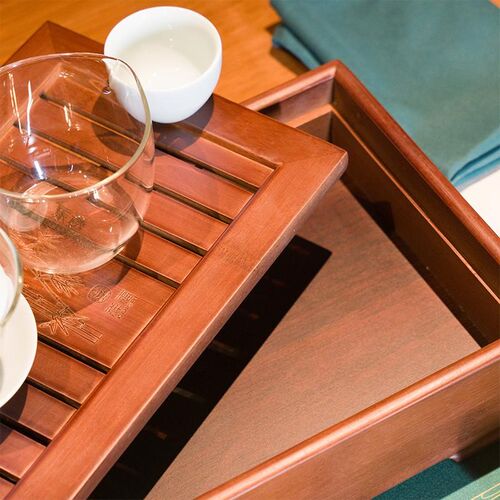 祥福玻璃茶具套装家用茶杯办公室功夫茶具泡茶壶简约小茶台茶道