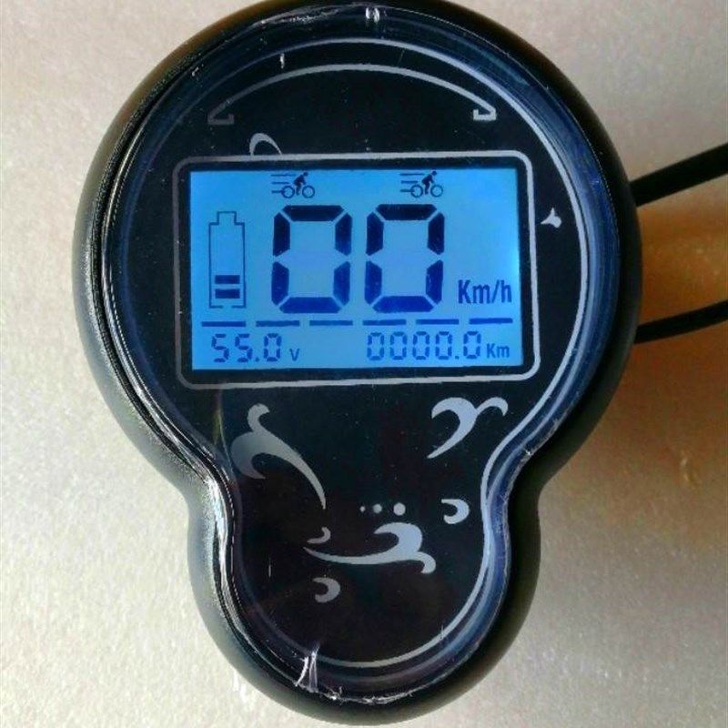 小龟电动车液晶仪表盘码表 数字电量显示累计里程48V60V72V配件