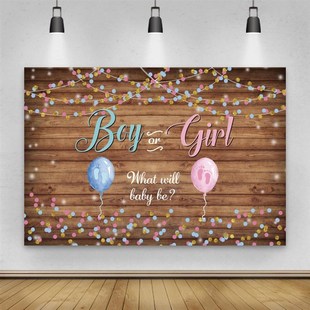 Baby Board Girl Wood Boy Newborn Gender Reveal Shower