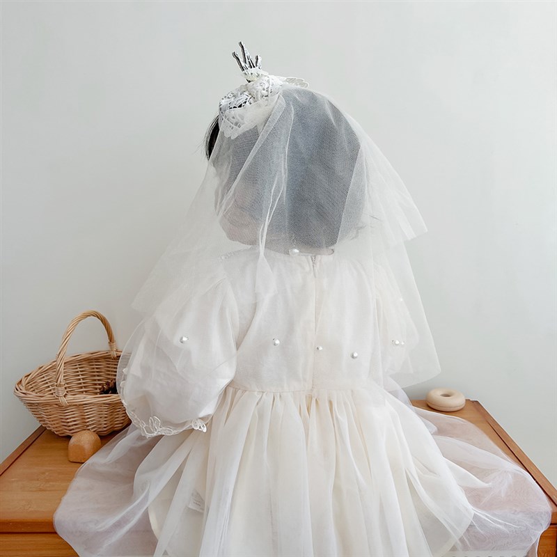 现货韩版女童生日礼服裙婴幼儿公主裙宝宝周岁P裙套装超洋派洋装