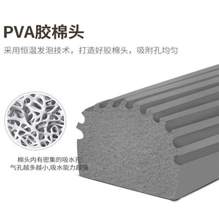 家用海绵拖把对折挤水免手洗胶棉吸水扫把轻质伸缩铝杆不沾手拖把