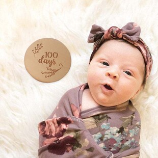 Pcs Newborn Milestone 推荐 Commemorative Wooden Blocks Bab