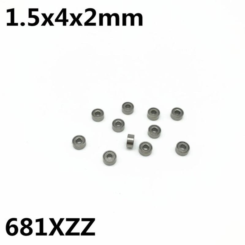 极速10Pcs 681XZZ L-415ZZ 1.5x4x2 mm Deep groove ball bearing