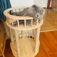 猫爬架小型剑麻猫抓板磨抓器立式 不掉屑实木猫树猫跳台幼猫咪用品