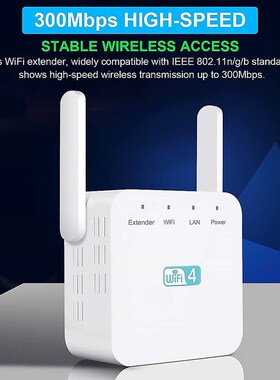 300M Wifi Repeater 2.4G Wifi Extender Signal Amplifier Dual