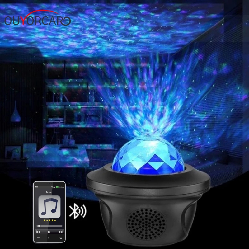 推荐LED USB Ocean Wave Night Light Galaxy Projector Starry S