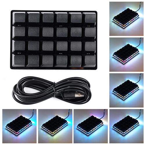 热销24 Keys OSU Mechanical Keyboard Macro Keyboard Hotswap S