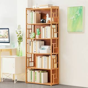 德国工艺书架简易落地书柜子办公儿童置物非实木客厅收纳小型桌面