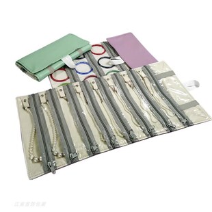 小众珠宝首饰收纳袋便携透明PVC防尘分隔饰品收拾袋化妆师耳饰包