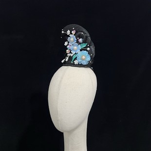 新款古典舞蹈头饰中国风民族舞蹈表演艺考独舞演出发饰扇子舞伞舞