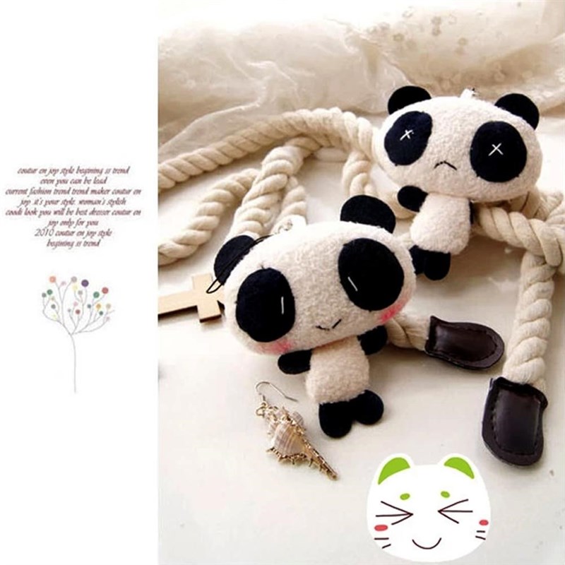 Cell Phone Key/Bag Strap Pendant Plush Cute Panda Cartoon Ka