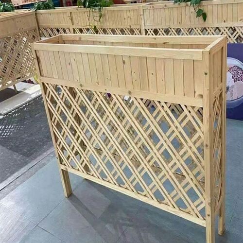 户外阳台花架隔断花槽网格防腐木C实木栅栏围栏咖啡店餐厅酒店花