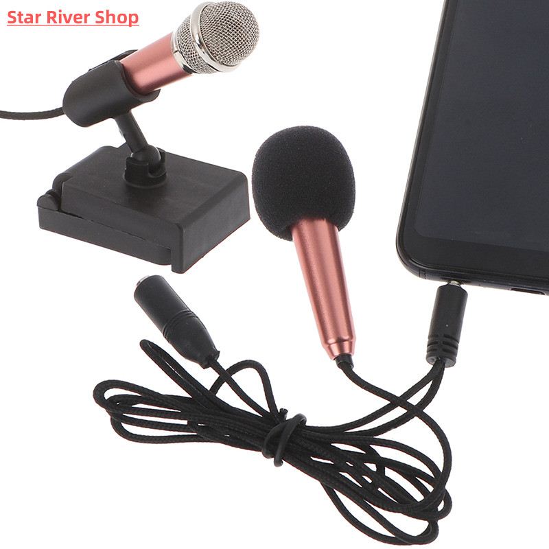 推荐Portable 3.5mm Stereo Studio Mic KTV Karaoke Mini Microp