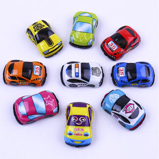 极速10Pcs Cartoon Cute Pull Back Cars Model Toy for Kids Boy