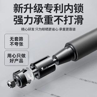 晾衣杆免打孔伸缩不锈钢阳台凉挂衣架子固定式墙上支撑单杆一整根