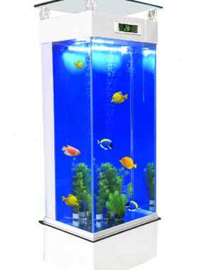 家乐厨鱼缸客厅小型 背滤水族箱家用 免换水长方形超白玻璃立式缸