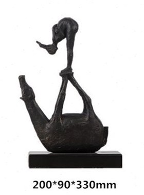 现代新中式铸铁马摆件家居客厅酒店会所装饰样板房间办公室工艺品