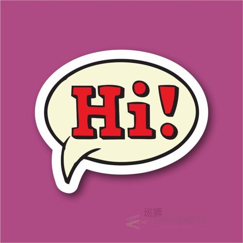 Hi Pop Art Laptop and Phone Sticker-Decal max.8cm