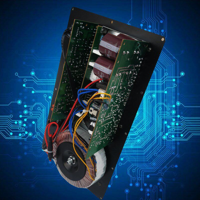 y1000瓦大功率功放板低音纯有源重低音炮影院家庭器放大低音8管