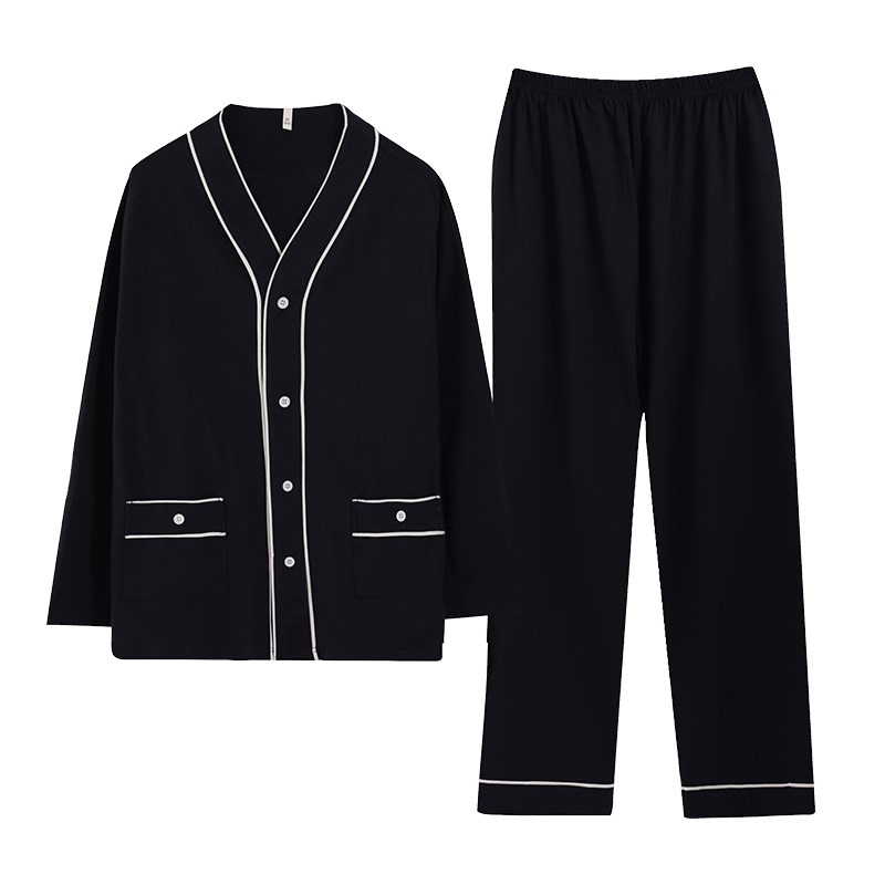 男士睡衣春秋季款2024新款日式和服风青少年家居服男生秋冬款