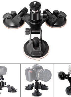 Actioncamera accessories 3 Leg Car Suction  Holder Triangle