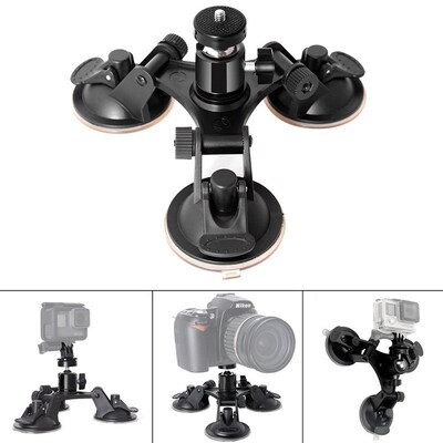 Actioncamera accessories 3 Leg Car Suction  Holder Triangle
