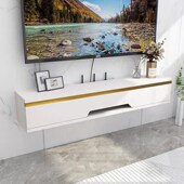 实木背景墙柜组合小户型壁挂电视柜客厅卧室出租房挂墙实木电视柜