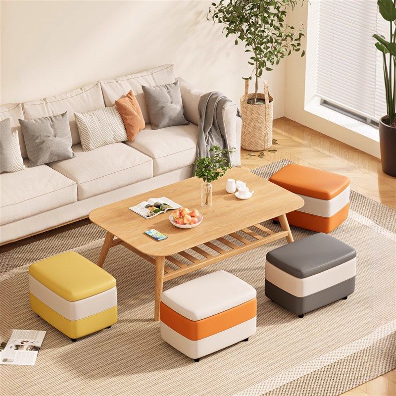 收纳凳子储物凳家用换鞋凳门口收纳箱服装店试鞋凳实木可坐床尾凳,收纳整理,收纳凳,淘宝优惠券,粉丝福利购,淘宝优惠卷