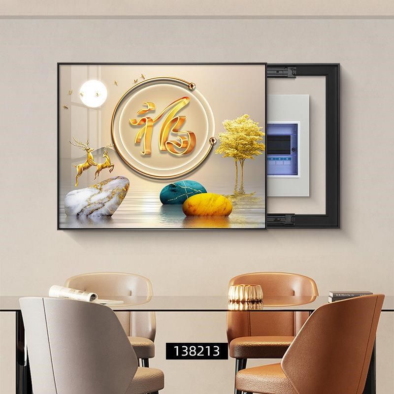 电表箱装饰画新款可推拉免打孔简约客厅配电箱电闸总开关遮挡挂画,家居饰品,电表箱装饰画,淘宝优惠券,粉丝福利购,淘宝优惠卷