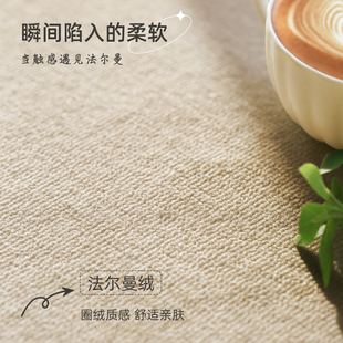 地毯卧室高级感床边毯房间免打理可睡可坐长条地垫侘寂风加厚垫子