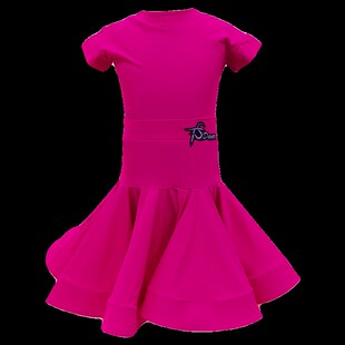 女童拉丁舞服比赛标准赛服规定新款短袖少儿高级感套装高端女24色