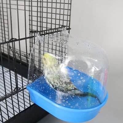 Water BatC Tub For Pet Birds BaEge Hanging Accessory howl