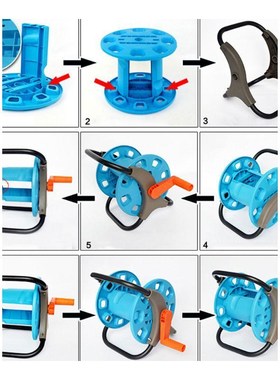 Portable Garden 25M Water Hose Reel Cart Storage Rack Holder