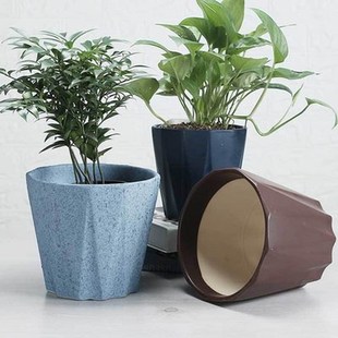 through 跨境新款 pock EuropeHan ceramic matte large Flowerpot