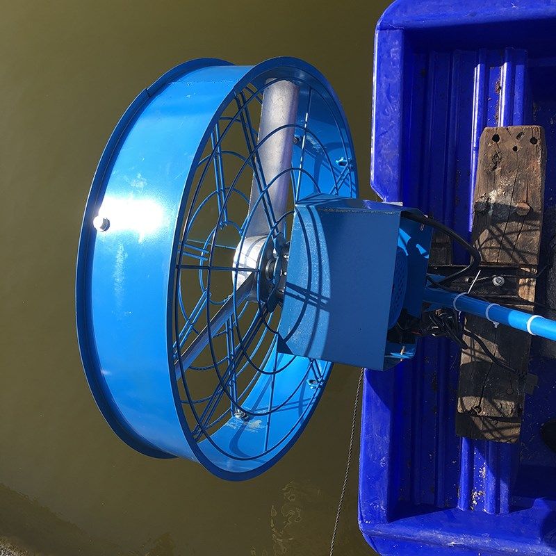 风力推进器48伏电动挂浆机挂机撒投料养殖风扇虾塘船u用650w螃蟹