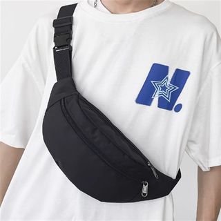 男士斜挎包胸包男2025新款时尚背包运动休闲P腰包通勤设计感单肩