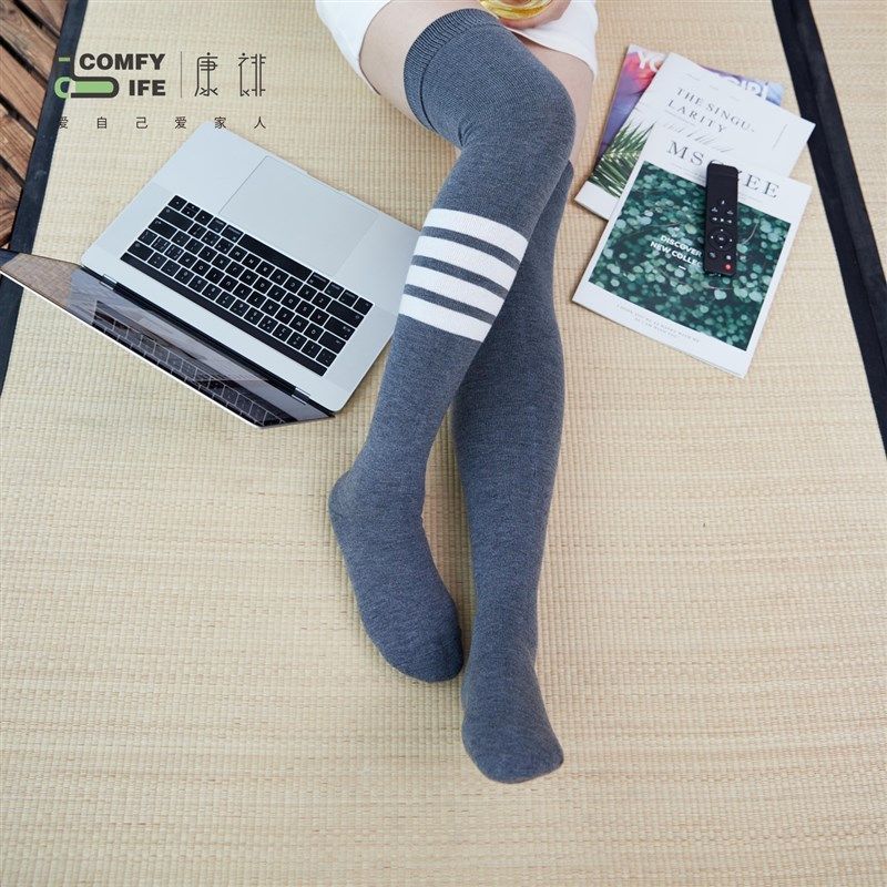 2021中筒长筒袜女夏薄款黑色过膝袜子少女简约纯色小腿袜,女士内衣/男士内衣/家居服,长筒袜,淘宝优惠券,粉丝福利购,淘宝优惠卷