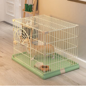 宠物笼子狗笼加粗小中大型犬猫兔子家用室内折叠铁笼狗窝猫笼子