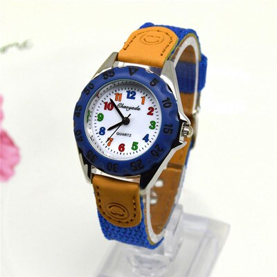 Cute Boys Girls Colorful Quartz Watch Kids Children Sport Ca