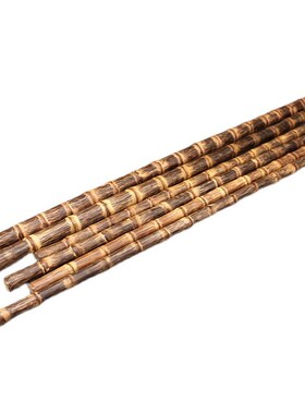 9WOR龙血金丝竹手把件文玩玉竹实心竹把件登山杖U手杖实心竹子棍