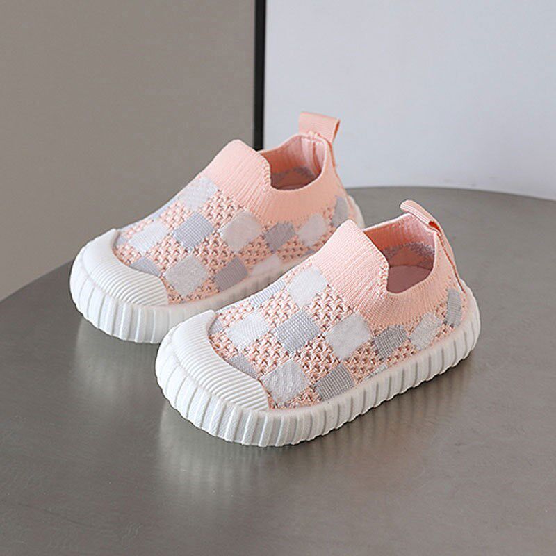 春秋儿童网鞋透气网面男q童休闲女软板鞋宝宝底运动鞋幼儿园室内