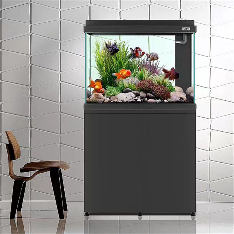 彩鲽彩蝶鱼缸超白玻璃mpg-s水族箱龙鱼缸水草客厅底滤生态金鱼缸