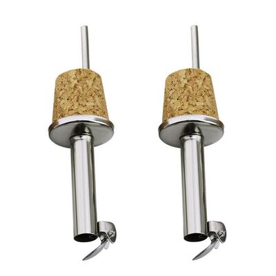 现货2Pcs Professional Stainless StEeel Wine Pourer Practical