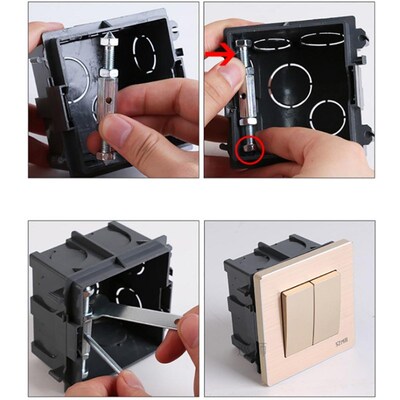 1 Set (10 pcs) Wall Mount Switch Box Repair Tool Secret Stas