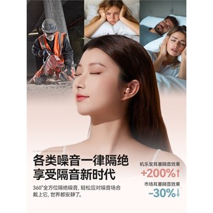 耳塞睡眠睡觉超级隔音初高中生学习防I噪声神器耳朵女生降吵静