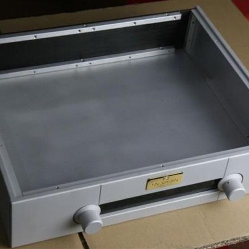 高品质白色高文前级全铝合金机箱(可代个性开孔)批量优惠