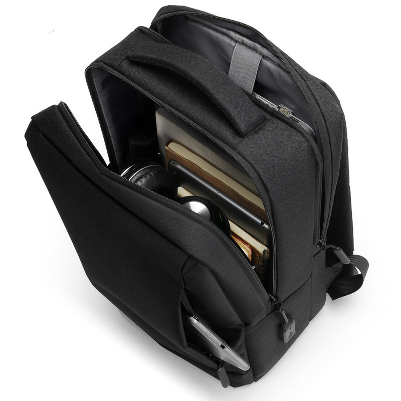 商务定制揹包男款旅行双肩包学生书包大容量印logo轻便电脑包新款