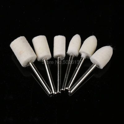 新品1PCS 3MM Shank Grinding Buffing Dental Accessories Wool