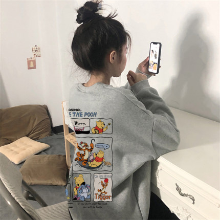 加绒加厚保暖秋冬款女装哺乳期外出上衣服冬装卫衣辣妈秋冬季外穿
